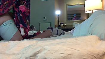 Preview 2 of Puta Latina Barcelona - Celebrity Fucks Hot Tgirl in Chastity