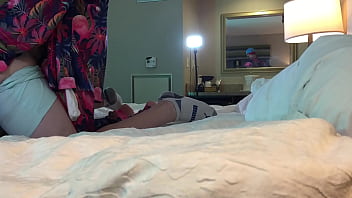 Preview 3 of Puta Latina Barcelona - Celebrity Fucks Hot Tgirl in Chastity