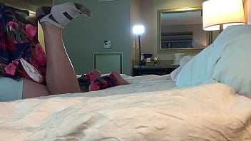 Preview 4 of Puta Latina Barcelona - Celebrity Fucks Hot Tgirl in Chastity