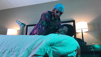 Preview 4 of Arab Sex Tout - Rapper Fucks Hot Trans Woman in Chastity Doggystyle