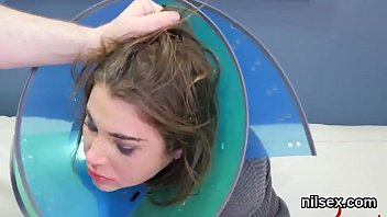 Preview 2 of Young Need Money And Try Agent - Wacky chick was taken in ass hole nuthouse for harsh therapy