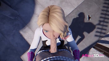Preview 2 of Cewek Barat Ngentot Nungging - In Spider&#039_s Web - 3D Animation Superhero Porn