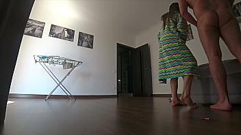 Preview 4 of Village Moti Chachi Xxx - Real treason.Wife cheats on her husband before he comes home.