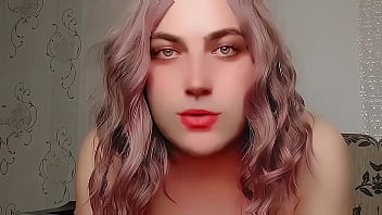 Preview 2 of Mom And Son Movies Erotic - WHITE LADYBOY SEXY HOT SHEMALE SISSY CROSSDRESSER FEMBOY