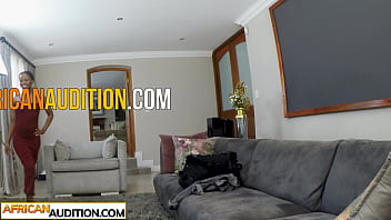 Preview 3 of Mom And Shan Xxx Usa - Skinny Ebony wannabe model fully inspected during this audition