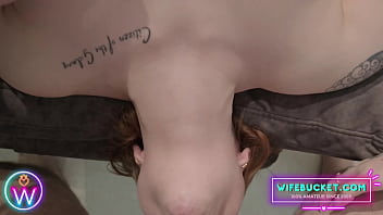 Preview 4 of Perra Rica - Homemade Porn by Wifebucket - Pale redhead MILF on her knees giving a blowjob