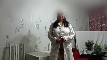 Preview 1 of Jangla School Garl - The doctor does vaginal fisting and masturbates his nurse&#039_s pussy. Amateur medical fetish with a mature couple.