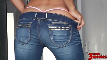 Preview 1 of Sunny Leoun With Husbend - Adrianna Luna Bluejeans Facial