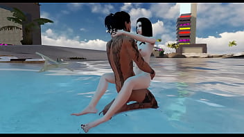 Preview 3 of Botwap Anak Kecil Vs Momi - Eternal Dark with models virtual ,  Metalion and LaraDE