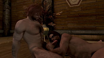 Preview 3 of Wao Girls Xxx - Skyrim: Sucking cock after a long day at work