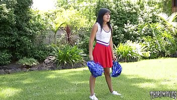Preview 1 of Granny Lesbian With Mom - Jasmine Gomez Her Cheers Suck