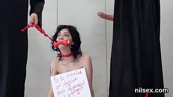 Preview 4 of Forced Hsndjob - Spicy cutie was brought in ass hole assylum for harsh treatment