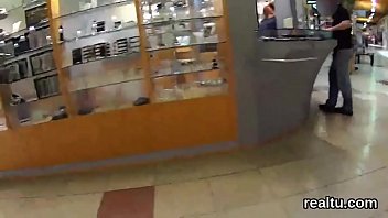 Preview 2 of Kannada Sex Siri Lovers - Attractive czech cutie gets tempted in the mall and rode in pov