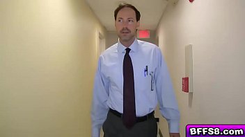 Preview 1 of Cutie College Feet - Hot girls on detention suck dick for getting caught