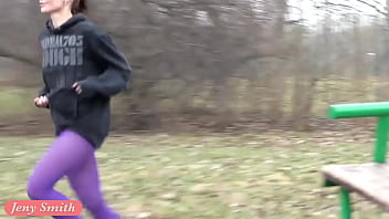 Preview 1 of Her Son Butt - Jeny Smith - pantyhose workout