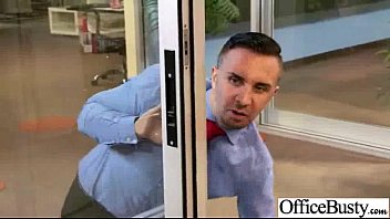 Preview 1 of Pigtailed Shemale - Busty Sexy Worker Girl (alexa pierce) Get Hard Style Banged In Office clip-01