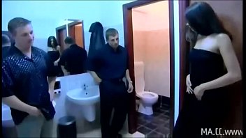 Preview 1 of Amateur Bi Cuclod - Hot Toilette Fuck-sex in 3