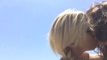Preview 2 of Hd Kitchen Sex - POV Lesbians Tara Morgan and Ariana Grand Outdoor Fun