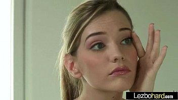 Preview 2 of Old Hairy Granny Panties3 - Horny Girls (Riley Reid &amp_ Kenna James) Playing In Lesbian Sex Games clip-26