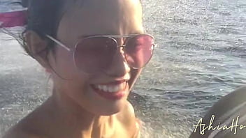 Preview 1 of Marthi Boolo Sex - Escaped from the city by jet sky for filling my pussy by cum