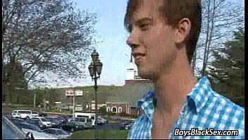 Preview 3 of Public Bang On Bench Police - Blacks On Boys - Interracial Hardcore Gay Porn Movie 19