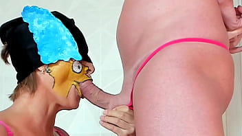 Preview 2 of Armpit Jerkoff - Gilf saggy tits blowjob huge load