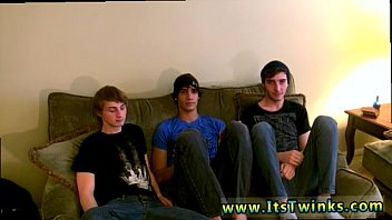 Preview 1 of Real Teen Sybian - Gay twinks thumbnails Each of the men take turns smooching and