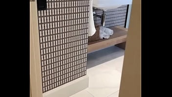 Preview 1 of Ktrina Kaif Xxx Video - LESBIAN play between two brunettes with a BBC dildo in the shower
