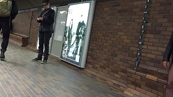 Preview 4 of Mom And Small Boy Japonese - Sexy Nylon Covered Legs Seen In Public