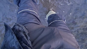 Preview 2 of Soiled Worn Panties - neowellies in icewater
