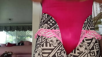 Preview 1 of Natural Marathi House Ass - Sext Victoria Secret pink panties
