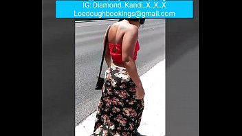 Preview 1 of Lonte Tegal - Big bubble butt ebony Diamond Kandi leaves dick slippery