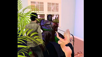 Preview 3 of My Videochat Rus 3 - cuckold white couple accepts huge black bull clinton mcdonald as their new master