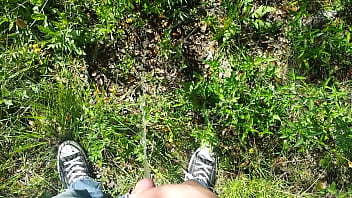 Preview 2 of Jj Vr - Pissing outdoors on a sunny day