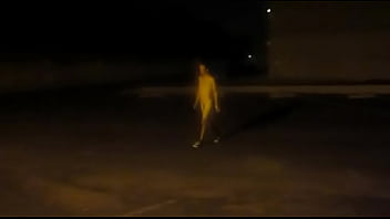 Preview 3 of Dog Sexi With Wamen - Dare Strip in carport and walk across a parking lot naked