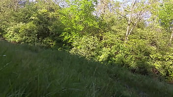 Preview 2 of Bathroom Bitch - Masturbating in nature trial