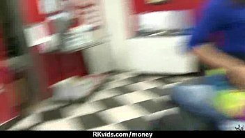 Preview 1 of Public Teain - Stunning Euro Teen Gets Talked In To Giving A Blowjob For Cash 2
