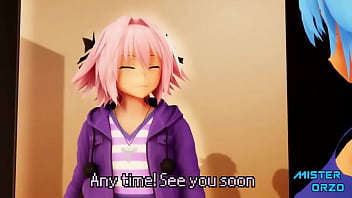 Preview 4 of Sanilion Sex Vidios Hd - Astolfo y Cirno se conocen y follan