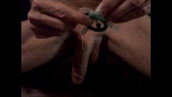 Preview 2 of Sxs Kajol - Stroking my shaved Cock with Irish hair tie turned into Cock Ring
