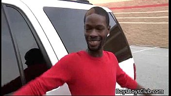Preview 1 of Throat Show - Gay Interracial Hardcore Sex Video from BlacksOnBoys 13