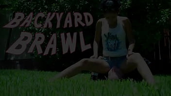 Preview 1 of Ggg Das Sperma Doppel - Backyard Brawl Trailer