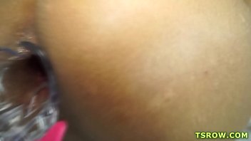 Preview 2 of Grandpa Punishes A Girl - Latina TS Yasmin Fonthys Bareback Anal And Mouthful