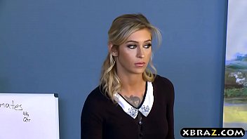 Preview 1 of Rape Anal Video - MILF boss inspires her office employees by fucking them