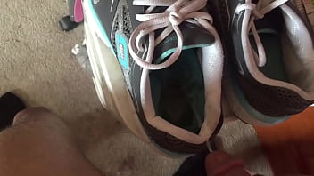 Preview 4 of Mom All Friend - pissing in my wife&#039_s tennis shoes