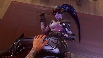 Preview 4 of Pillow Xxxshot - Widowmaker sex w/ sounds - Overwatch