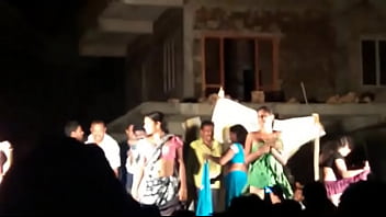 Preview 1 of Pornbig Tits - Public desi Telugu natukatti featuring local randis nude on stage