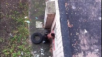 Preview 2 of Home Slut - Amateur couple caught fucking outdoors