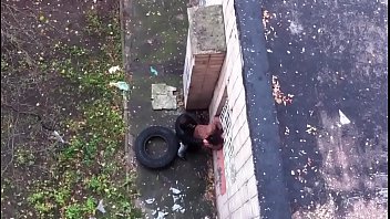 Preview 4 of Home Slut - Amateur couple caught fucking outdoors