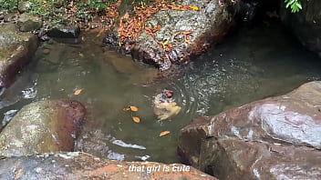 Preview 1 of Katrina Kat Mpg - Fucked outdoors in the Rio Pance in Cali Colombia with a stranger who masturbates watching me - Celeste Alba &amp_ Angel Cruz