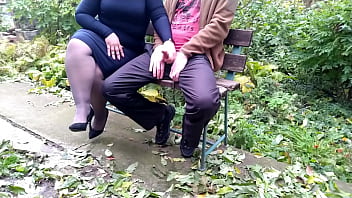 Preview 2 of Ritu Singh Bjhopuri Xxx Photo - Sexy curvy mother-in-law helped me cum in a public park